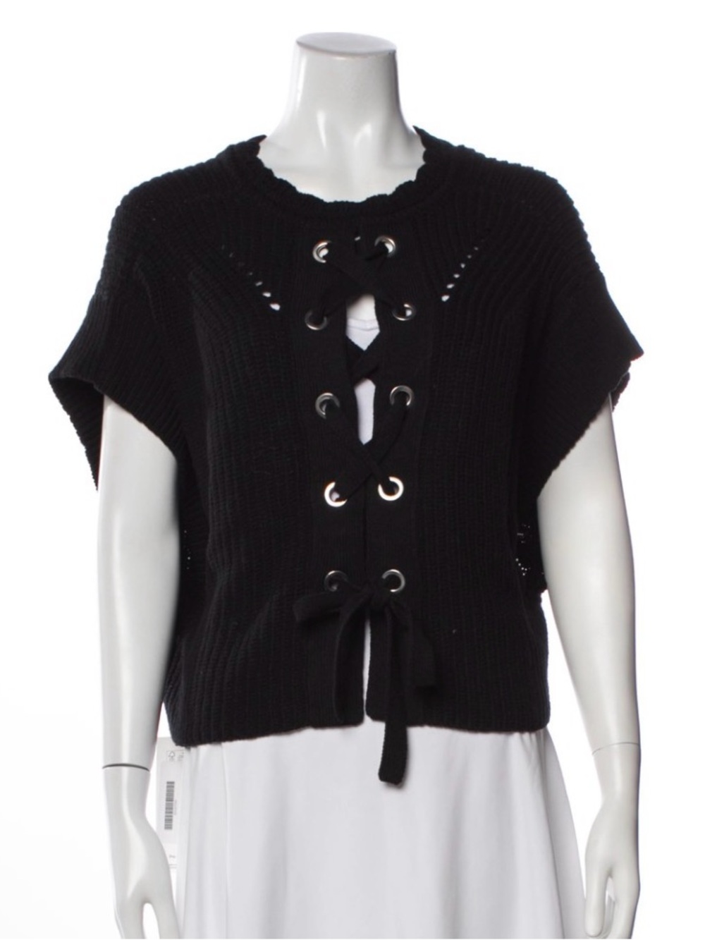 Isabel Marant Black Chunky Knit Women's Sweater Vest